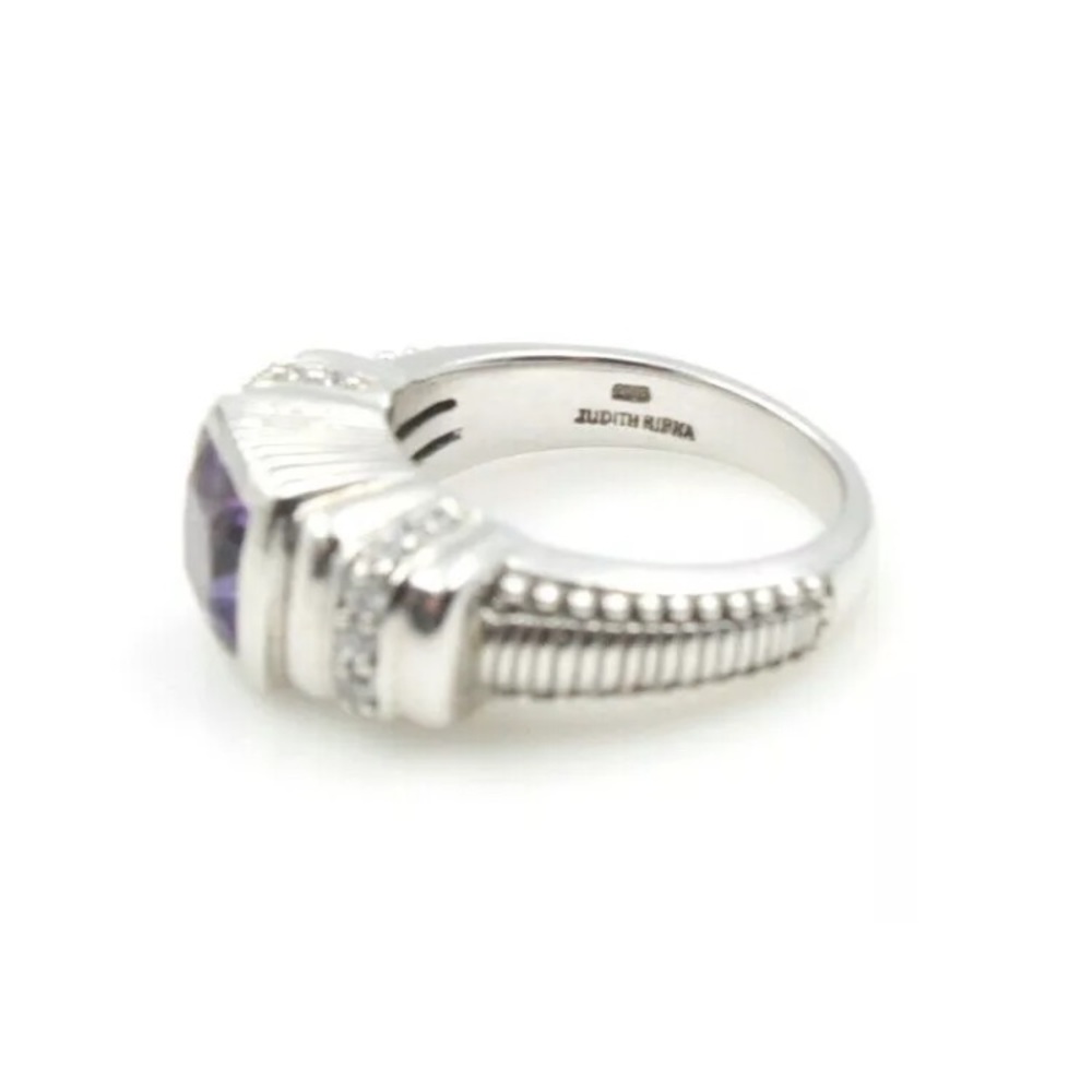 Judith Ripka RARE and HTF Amethyst Ring - Picture 5 of 8